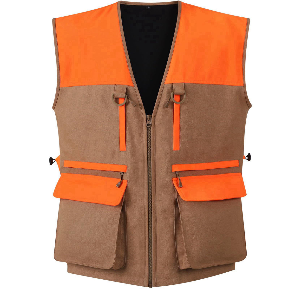NEW VIEW Upland Hunting Vest for Men- Blaze Orange, Pheasant Hunting Vest with Game Pouch, Bird Hunting Vest for Quail –
