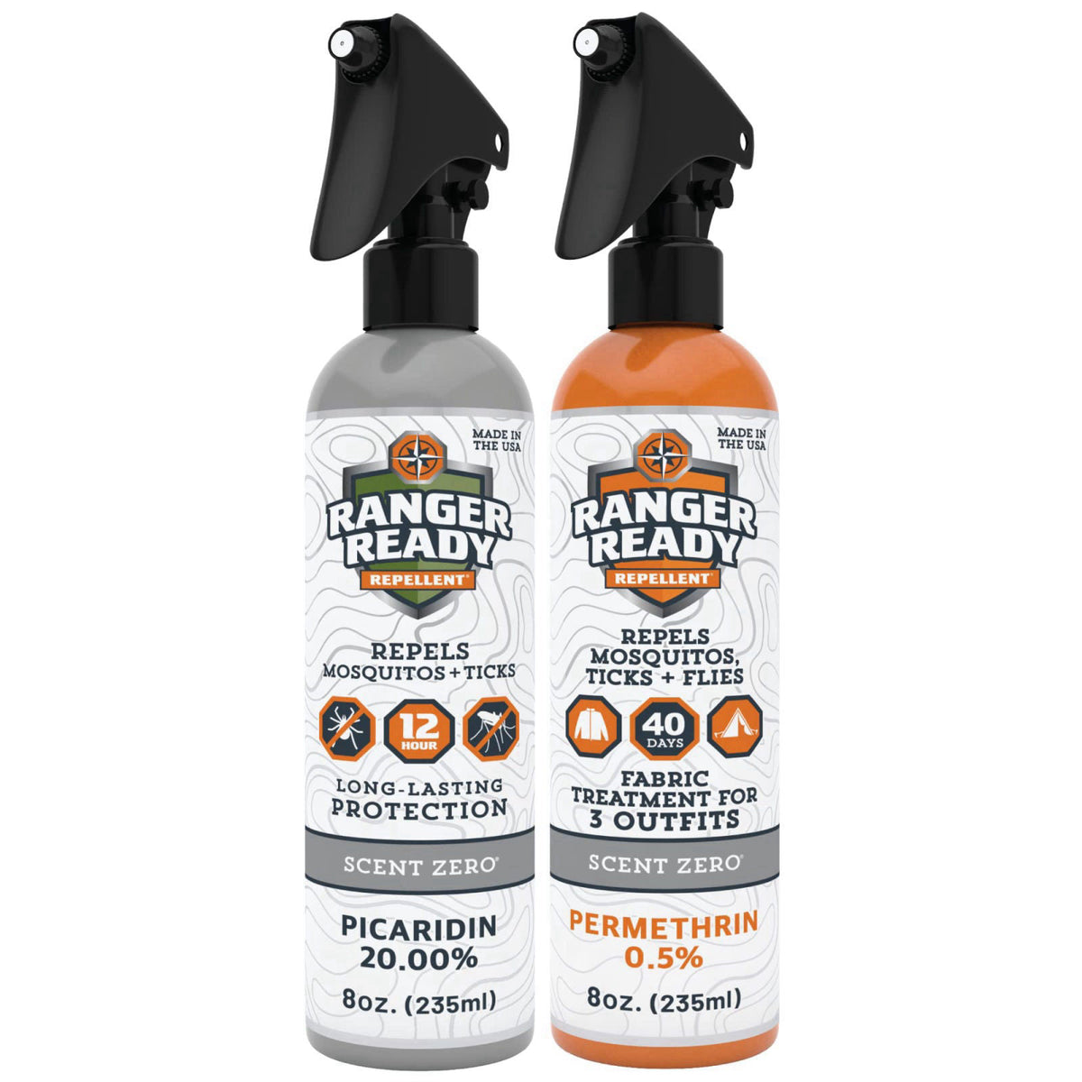 Ranger Ready Repellents Ranger Ready P2Pak Permethrin + Picaridin Insect Repellent, Scent Zero 8 Oz – close-up detail