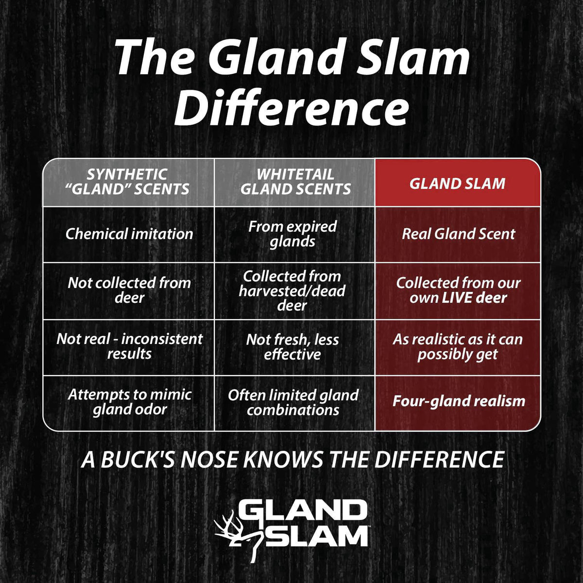 Outdoor Hunting Lab Gland Slam Whitetail Multi-Gland Deer Scent – full view, size 1 oz + Scrape Rope