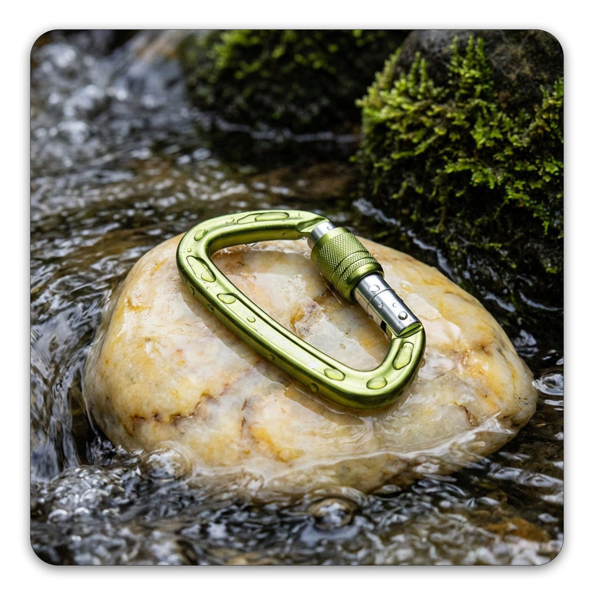 FresKaro 4inches 25kN-5621lbs Climbing Carabiners, UIAA CE Certified, Screw Lock, 7075 Aluminium, Lightweight, Rust Proo