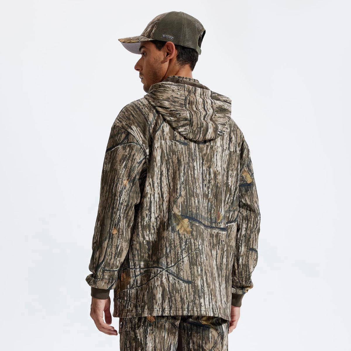 LOOGU Hunting Hoodies for Men Fleece Lining Performance Insulation Pullover Camo Hoodie – alternate angle