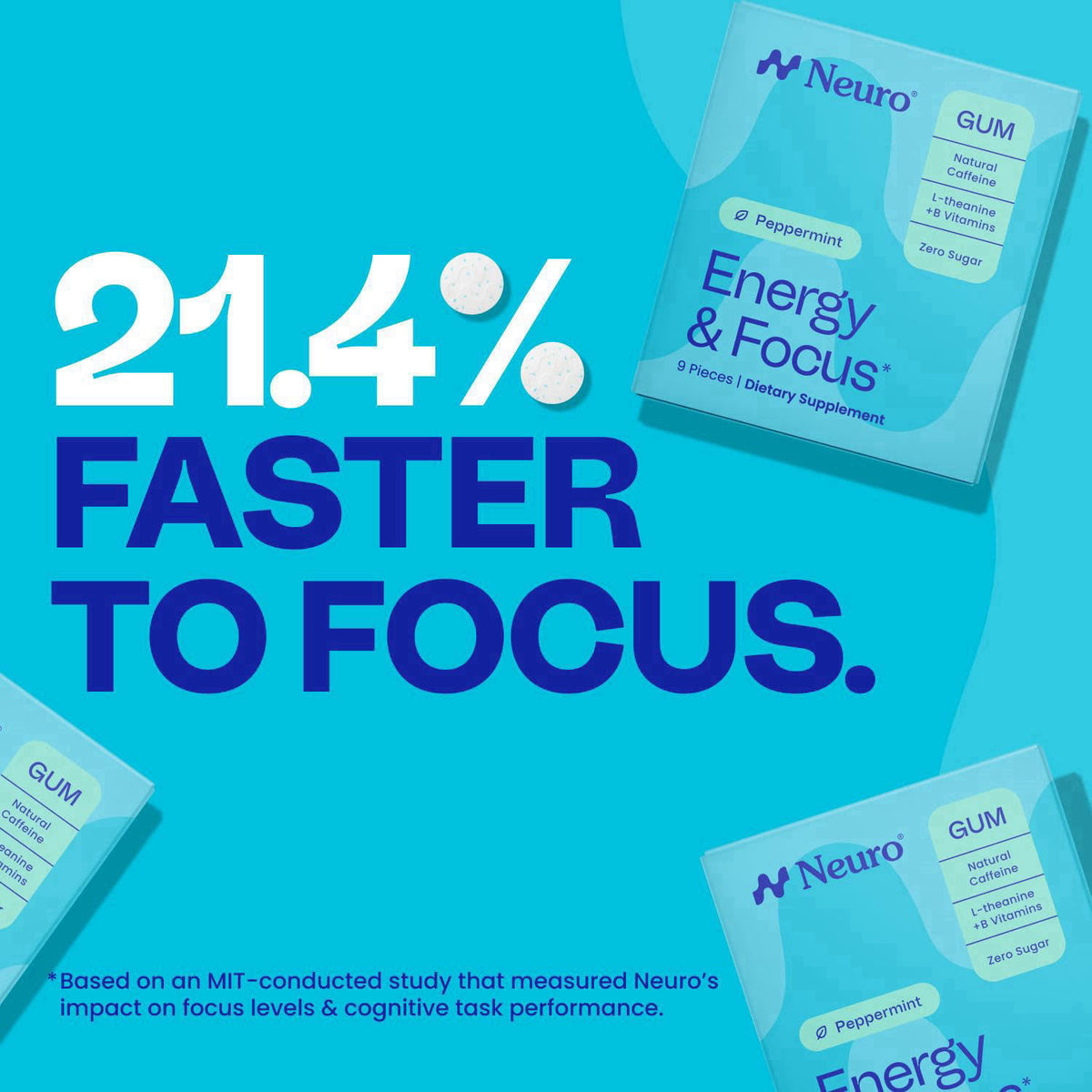 Neuro Energy & Focus Mints, Peppermint, 90 Count – alternate angle