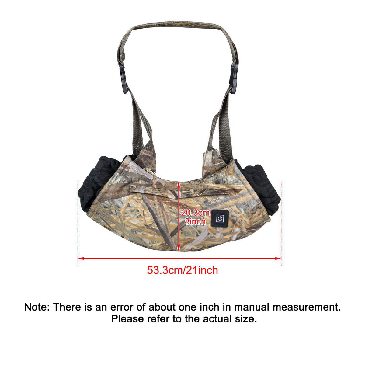 MDSTOP Heated Hand Muff, Electric Heating Hand Warmer Pouch, Suitable for Outdoor Hunting, Sports, Photography, Golf, Fo