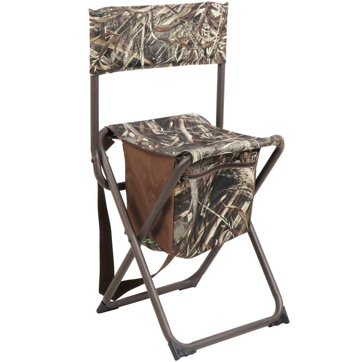 PORTAL Folding Seat, Lightweight Backrest Stool Hunting Fishing Chair with Storage Pocket for Camping, Hiking, Beach, Pi