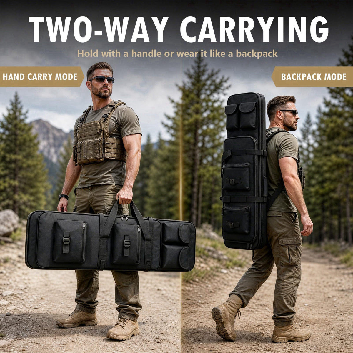 MGAVCSOT 32"/37"/46" Soft Bag,Portable case – back view and specifications