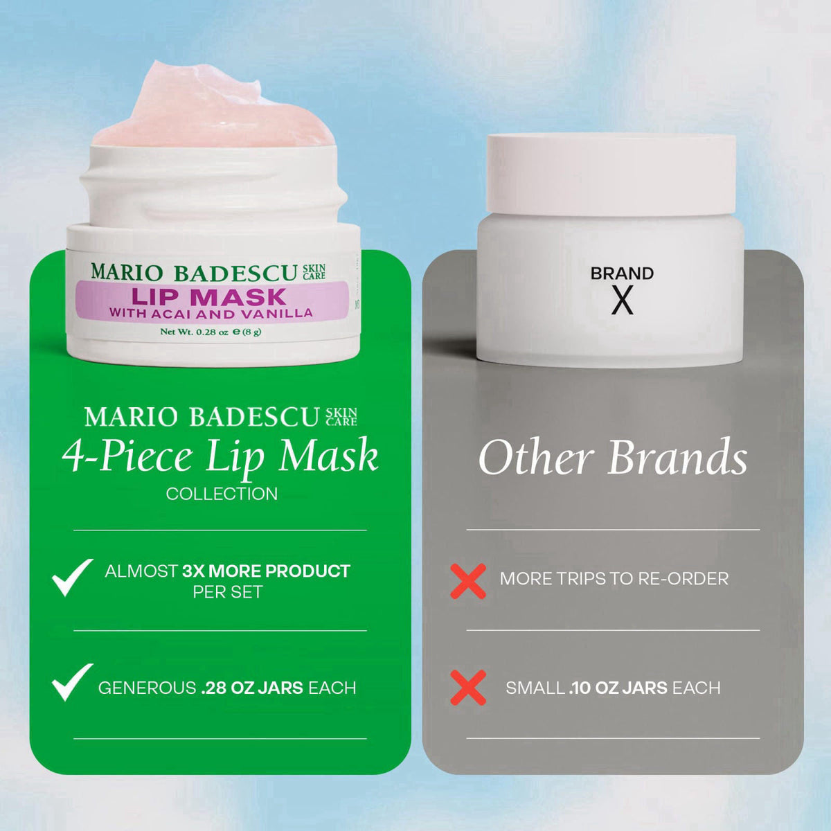 Mario Badescu Lip Mask, Overnight Lip Treatment Enriched With Skin Softening Coconut Oil and Hydrating Shea Butter – alt