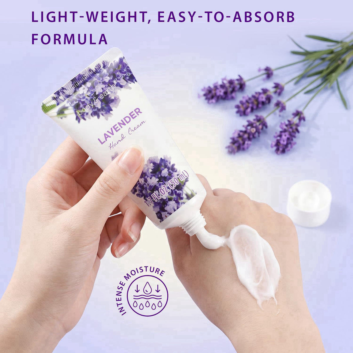 BODY & EARTH Spa Gift Baskets for Women 11pcs Lavender Gift Sets with Bubble Bath, Shower Gel, Body Lotion, Mom Birthday