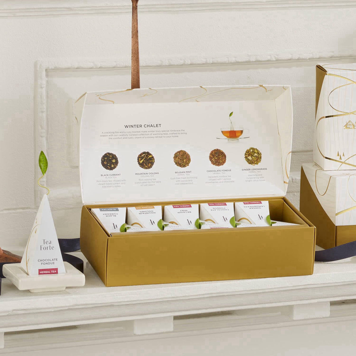 Tea Forte – Tea Samplers on display