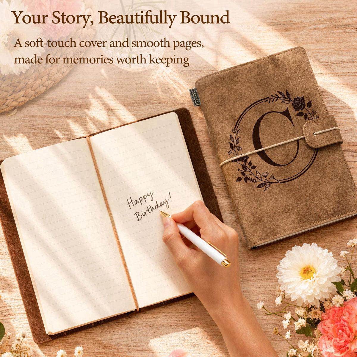 Giftota Personalized Birthday Gifts for Women, Monogrammed Initial Gift Box Set – full view