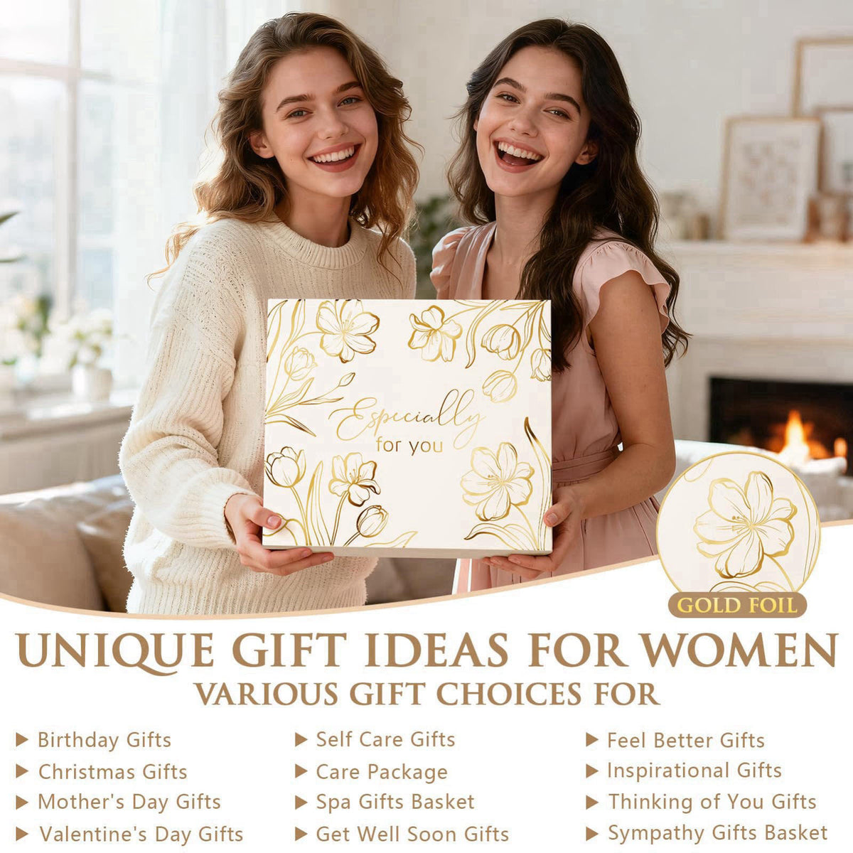 MAYICIVO Christmas Birthday Gifts for Women Self Care Package Get Well Gifts Baskets – full view