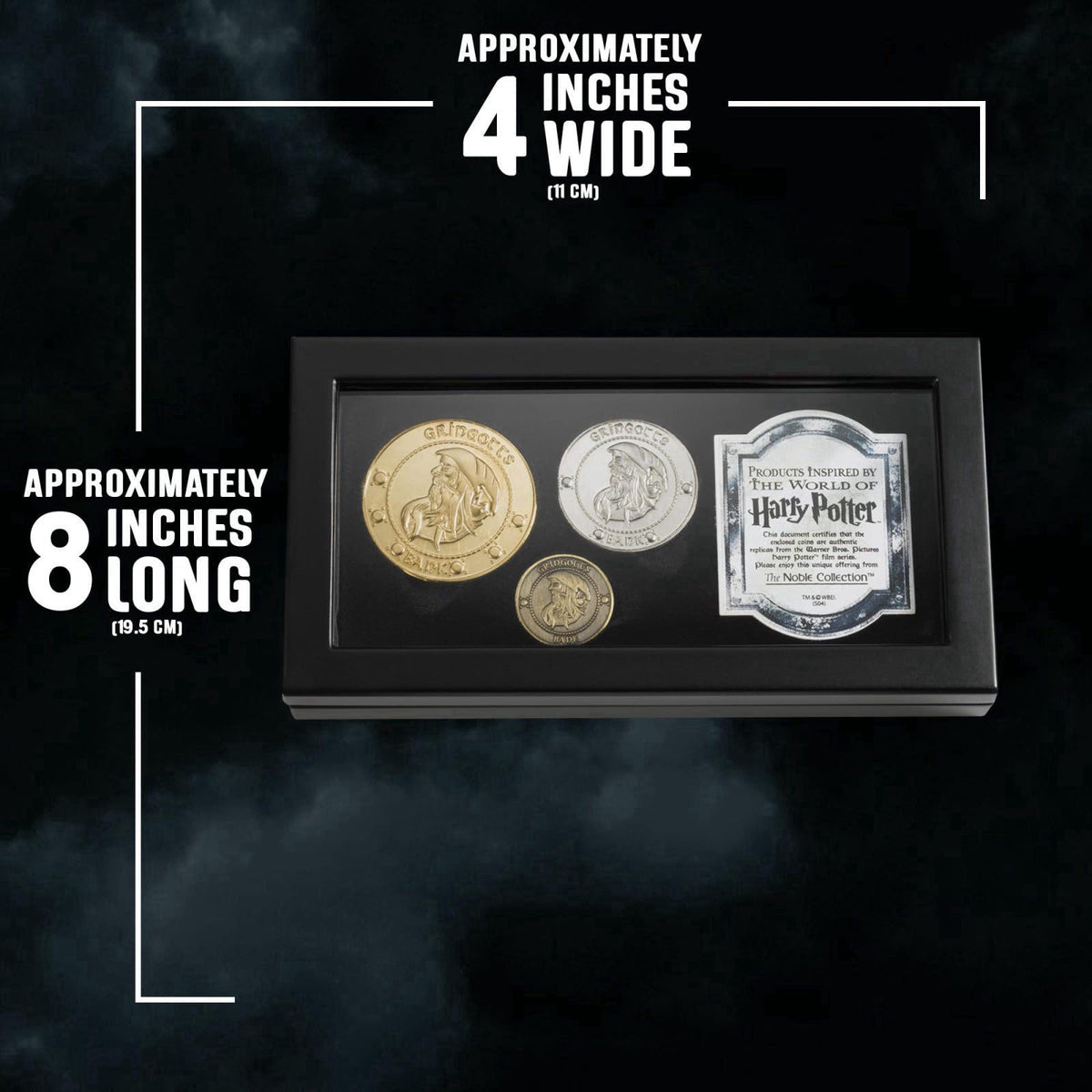 The Noble Collection The Gringotts Bank Coin Collection – close-up detail