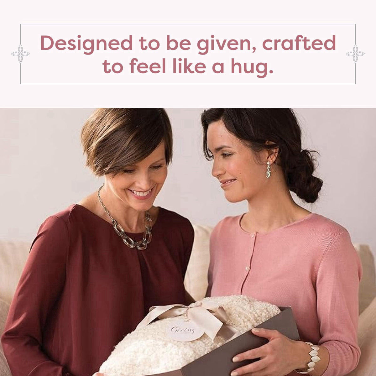 DEMDACO Giving Collection Giving Shawl with Pockets, Cool Cream, One Size – full view
