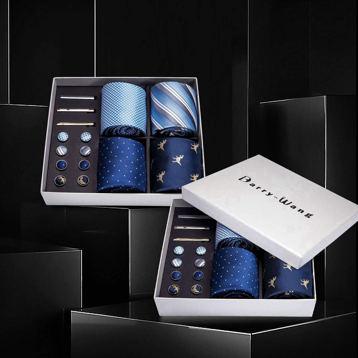 Barry.Wang – Tie Sets on display