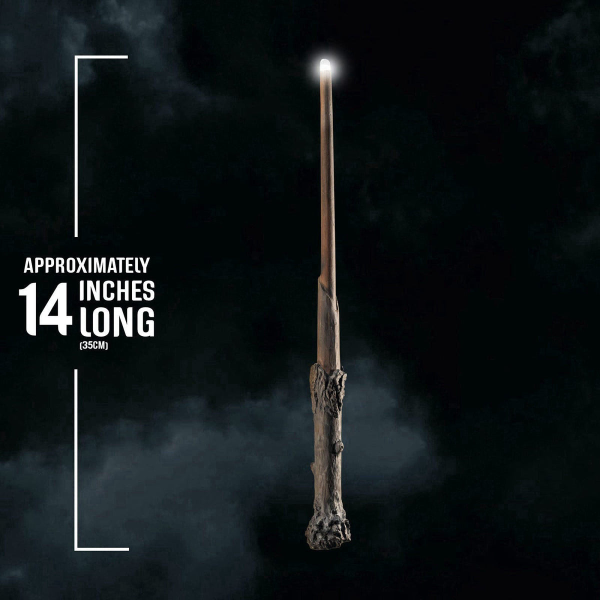 The Noble Collection Harry Potter Illuminating Wand – back view and specifications