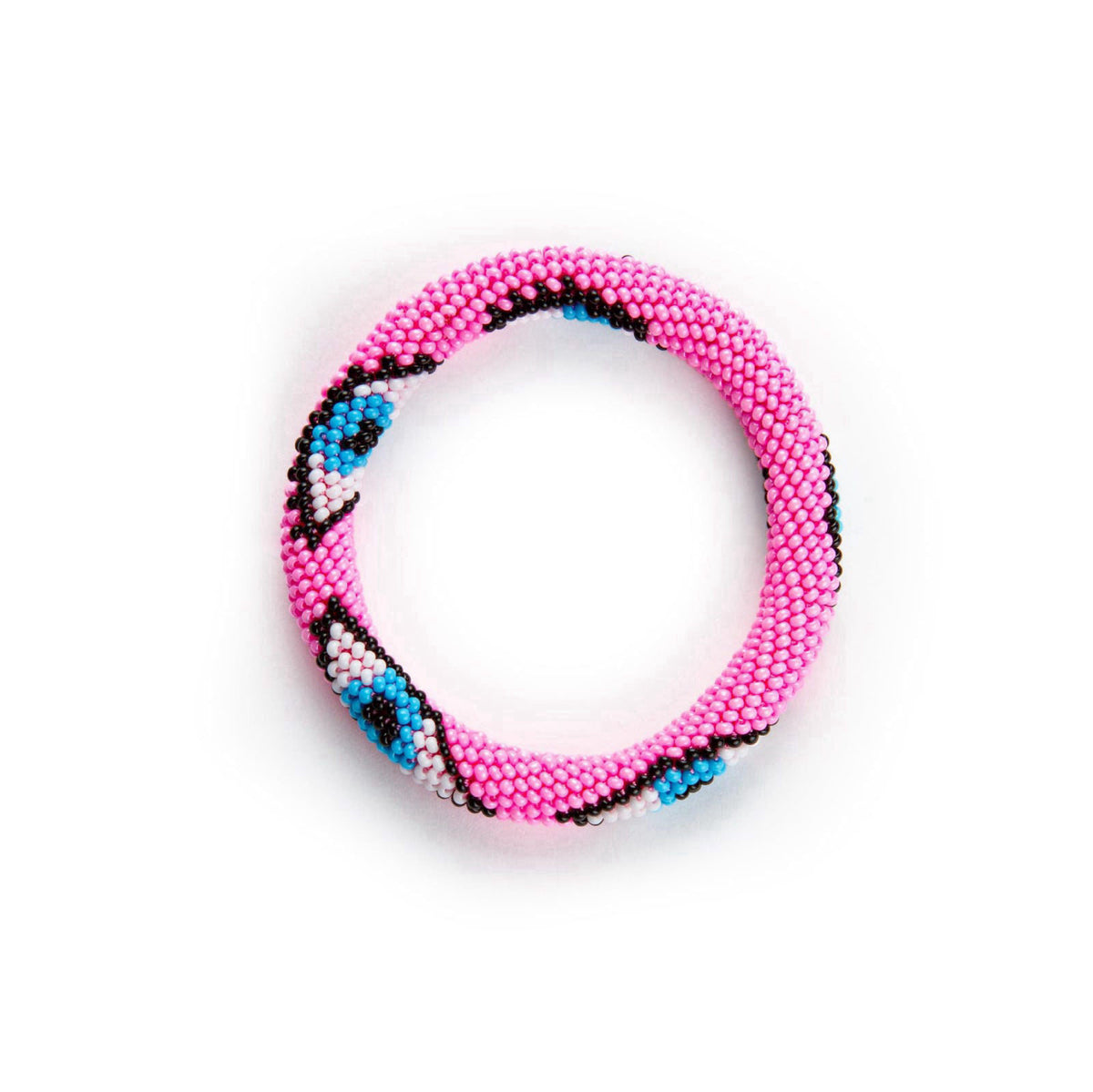 NAZ COLLECTION Evil Eye Protection Bangle Bracelet, Bohemian Stackable Beaded Bracelets, Handmade Multicolor Bohemian St