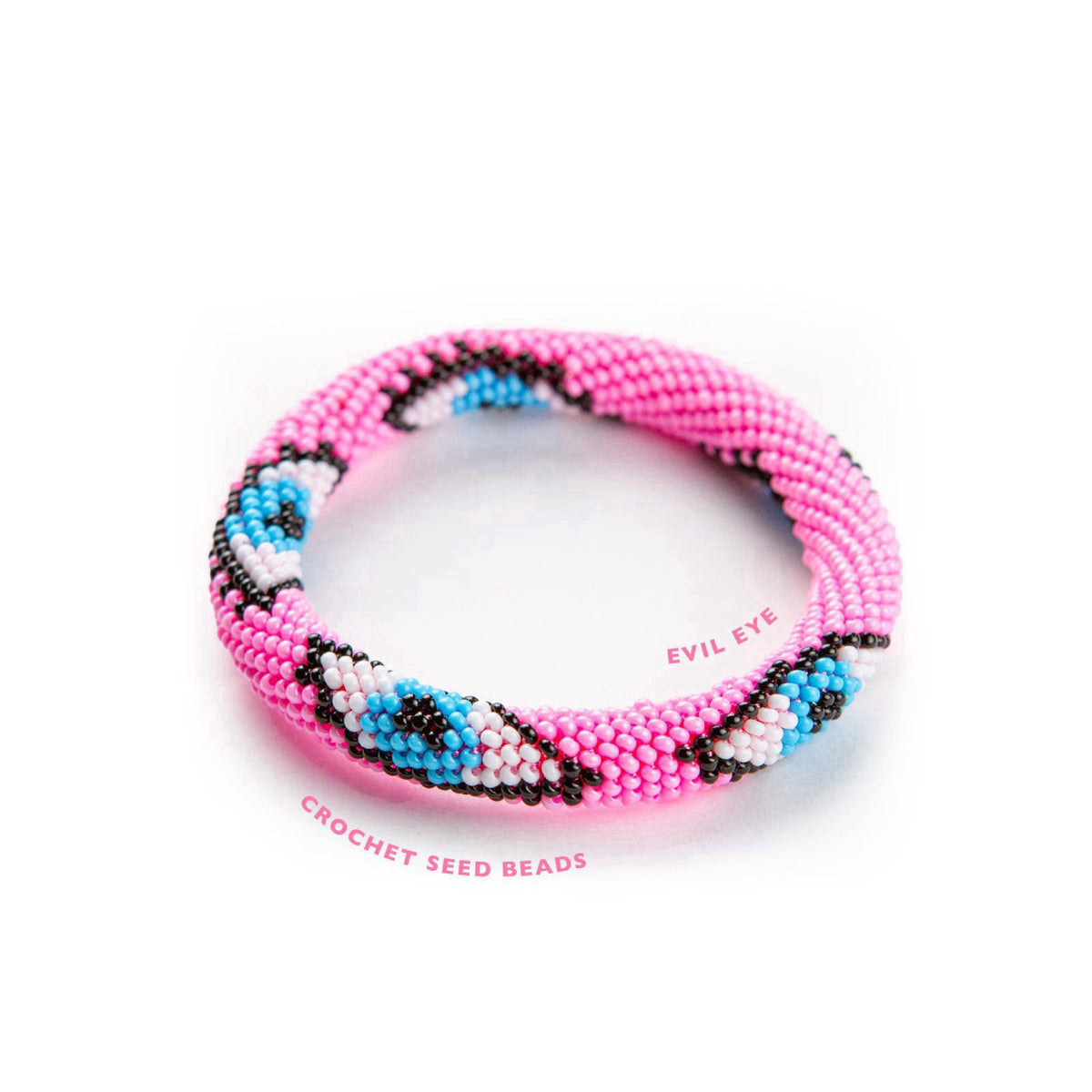 NAZ COLLECTION Evil Eye Protection Bangle Bracelet, Bohemian Stackable Beaded Bracelets, Handmade Multicolor Bohemian St