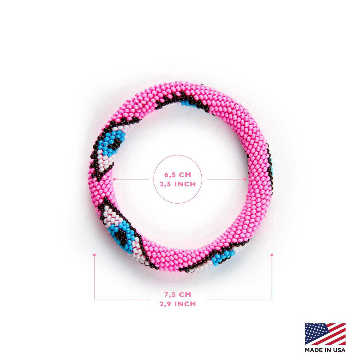 NAZ COLLECTION Evil Eye Protection Bangle Bracelet, Bohemian Stackable Beaded Bracelets, Handmade Multicolor Bohemian St