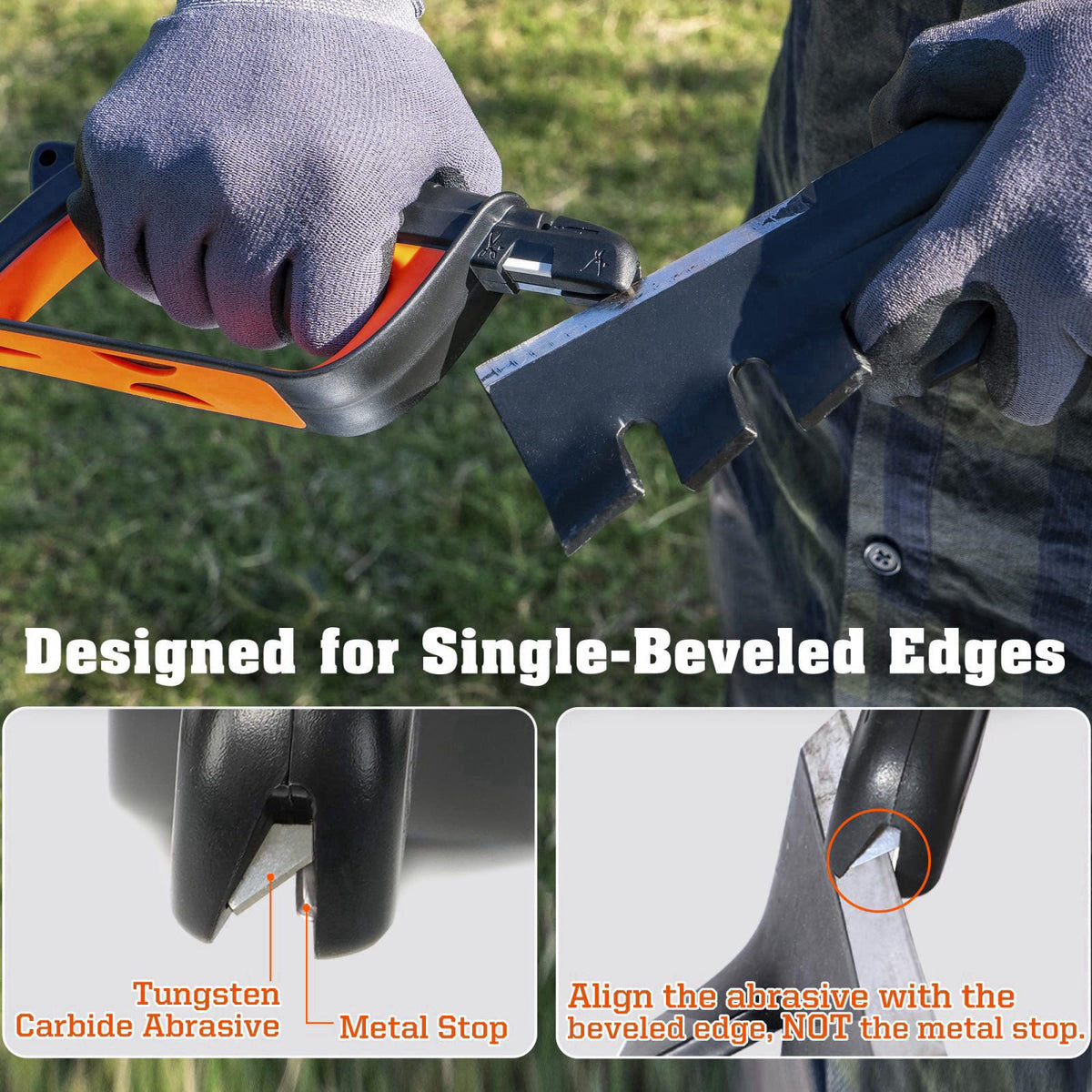 SHARPAL 103N All-in-1 Knife Garden Tool Lawn Mower Blade Sharpener – packaging and label