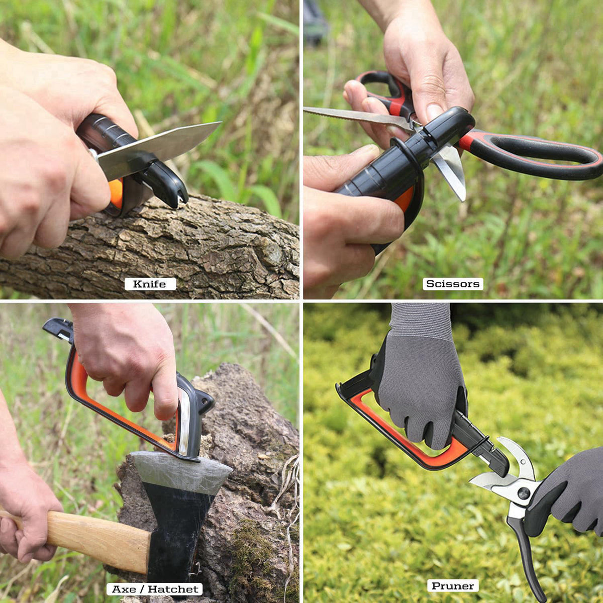 SHARPAL 103N All-in-1 Knife Garden Tool Lawn Mower Blade Sharpener – back view and specifications