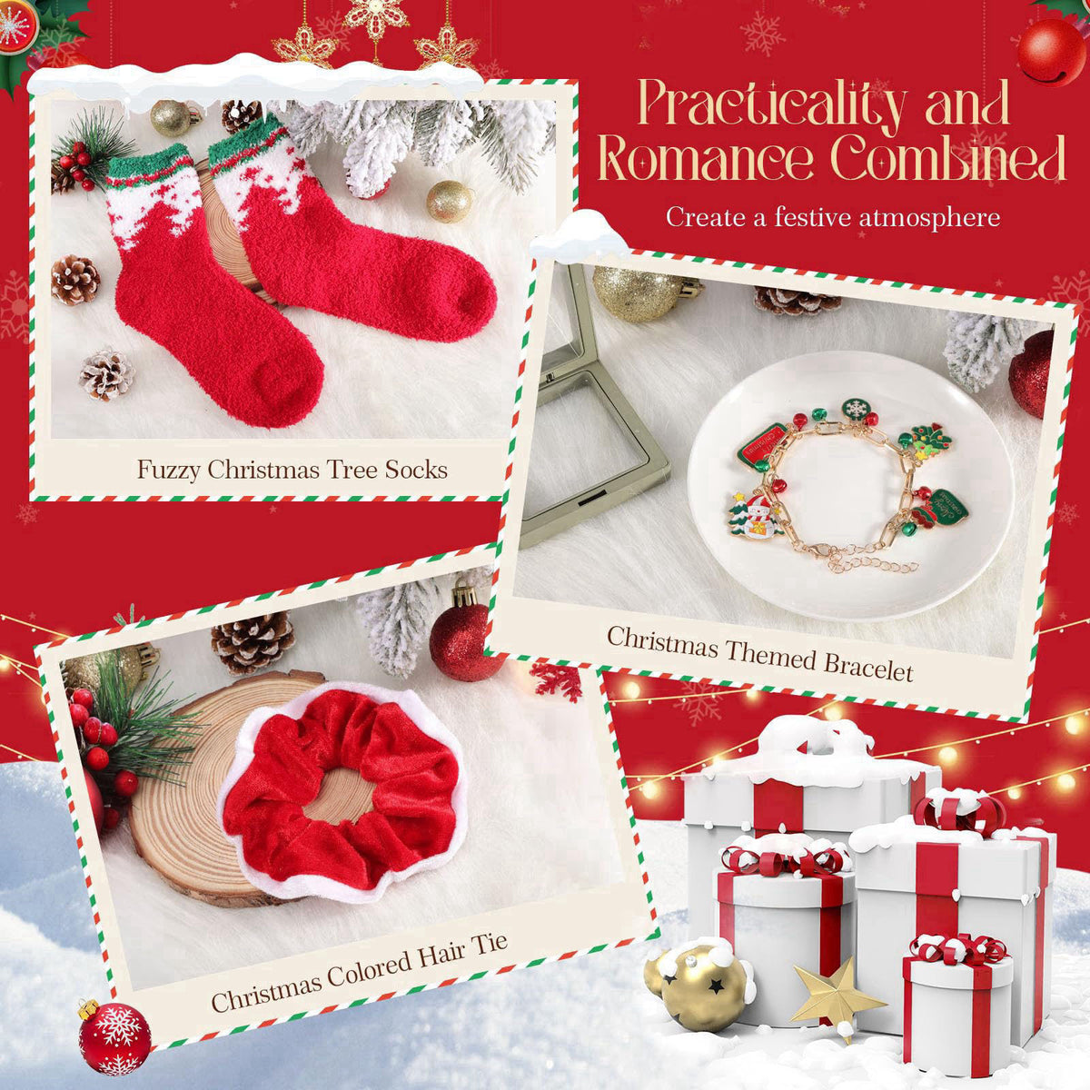 TsunNee Christmas Gift for Women, Christmas Gift Basket for Women Mom Wife Grandma Daughter Sisters Girlfriend Friends C