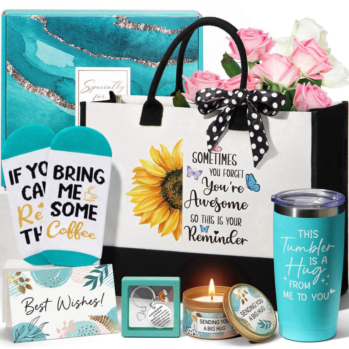 MAYICIVO Birthday Gifts Get Well Soon Gifts for Women, Thank You Gift Set for Women