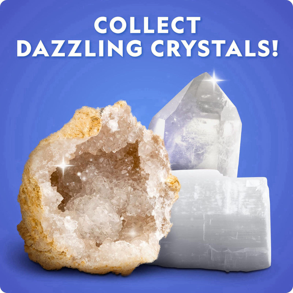 JMW Sales, Inc. National Geographic Rock Collection Box & Rocks and Minerals Expert Book – packaging and label