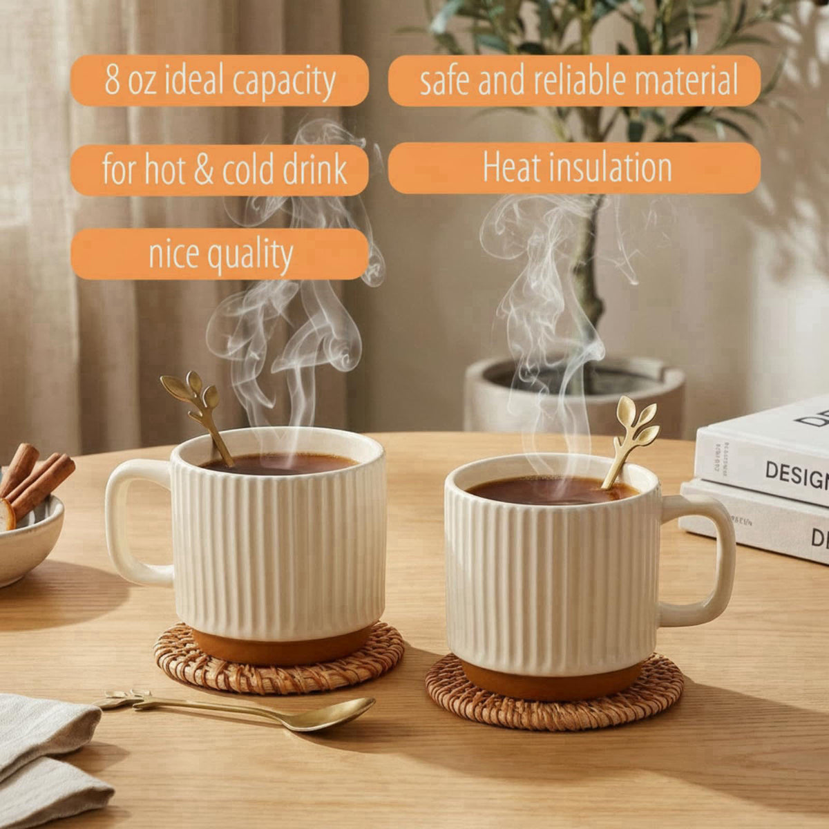 RimCereal House Warming Gifts New House Basket, Warmly – back view and specifications