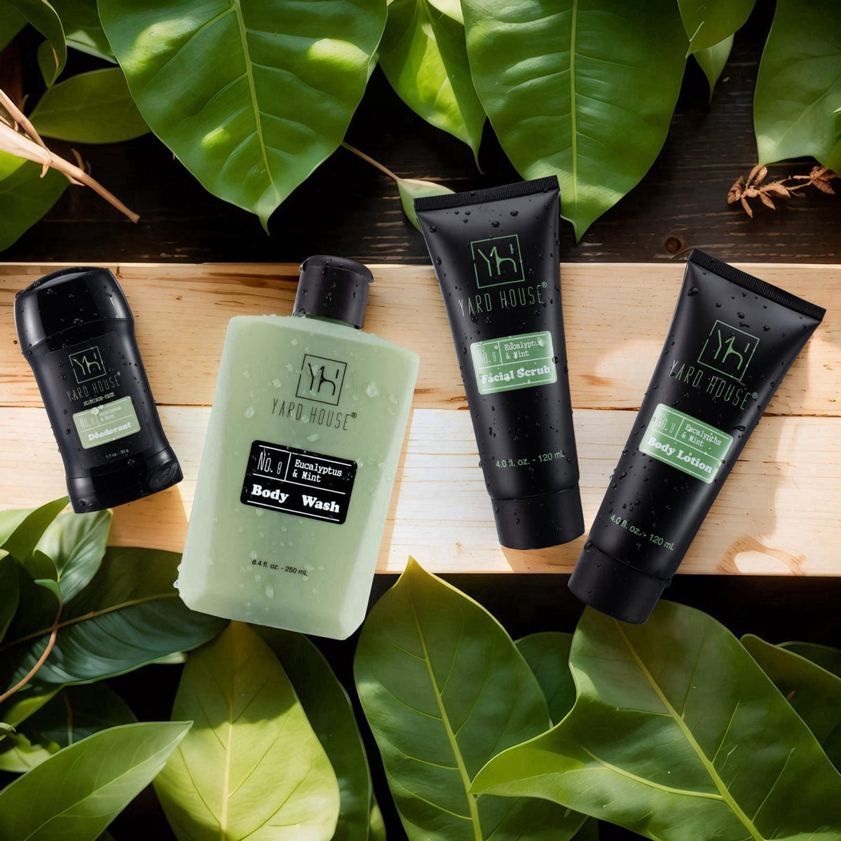 Yard House Mens Luxury Bath and Body Gift Set For Him - Skin Care Kit in Eucalyptus and Mint - Fathers Day Birthday Chri