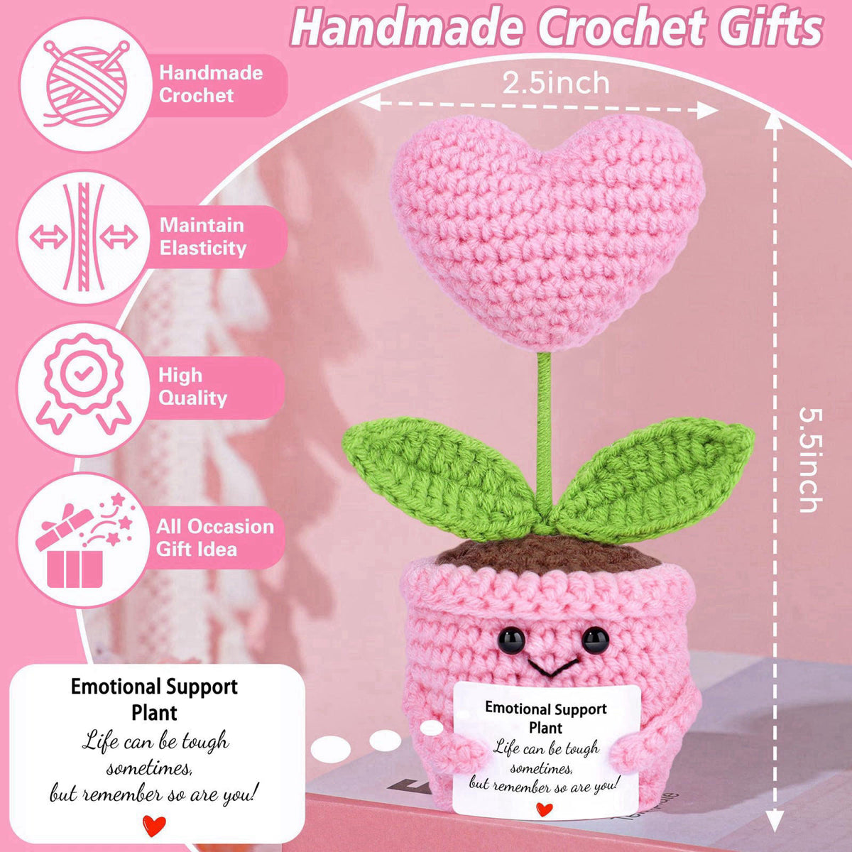 GQDECOR Personalized Monogrammed Customized Pink Birthday Gifts for Women, Initial G Birthday Gift Basket for Women Moth