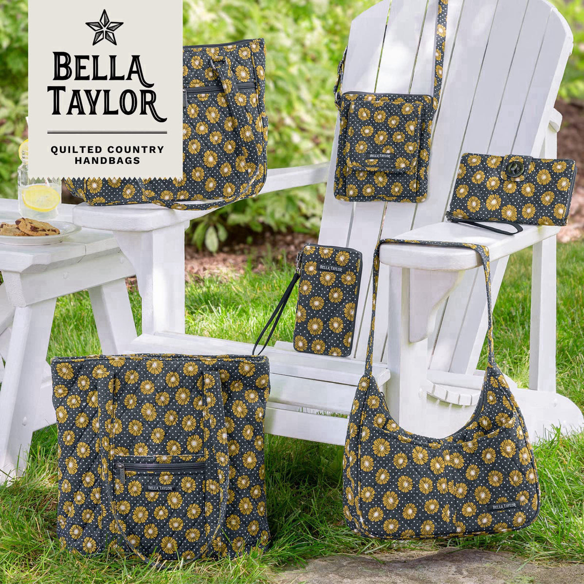 Bella Taylor Large Tote, Quilted Shoulder Bag for Women – alternate angle