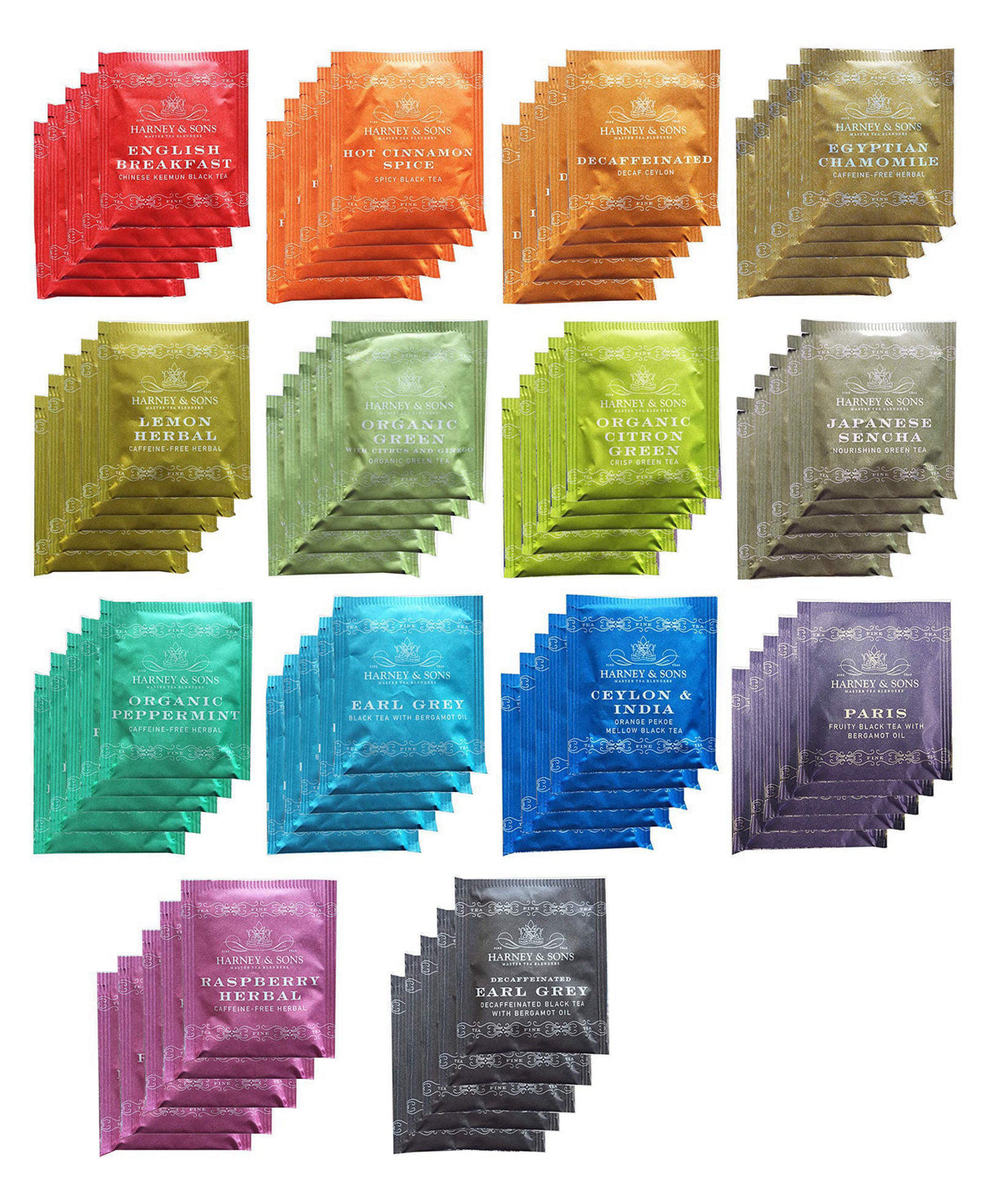 Harney & Sons Assorted Tea Bag Sampler 70 Count Bundle Great for Birthday, Hostess and Co-worker Gifts – product photo (