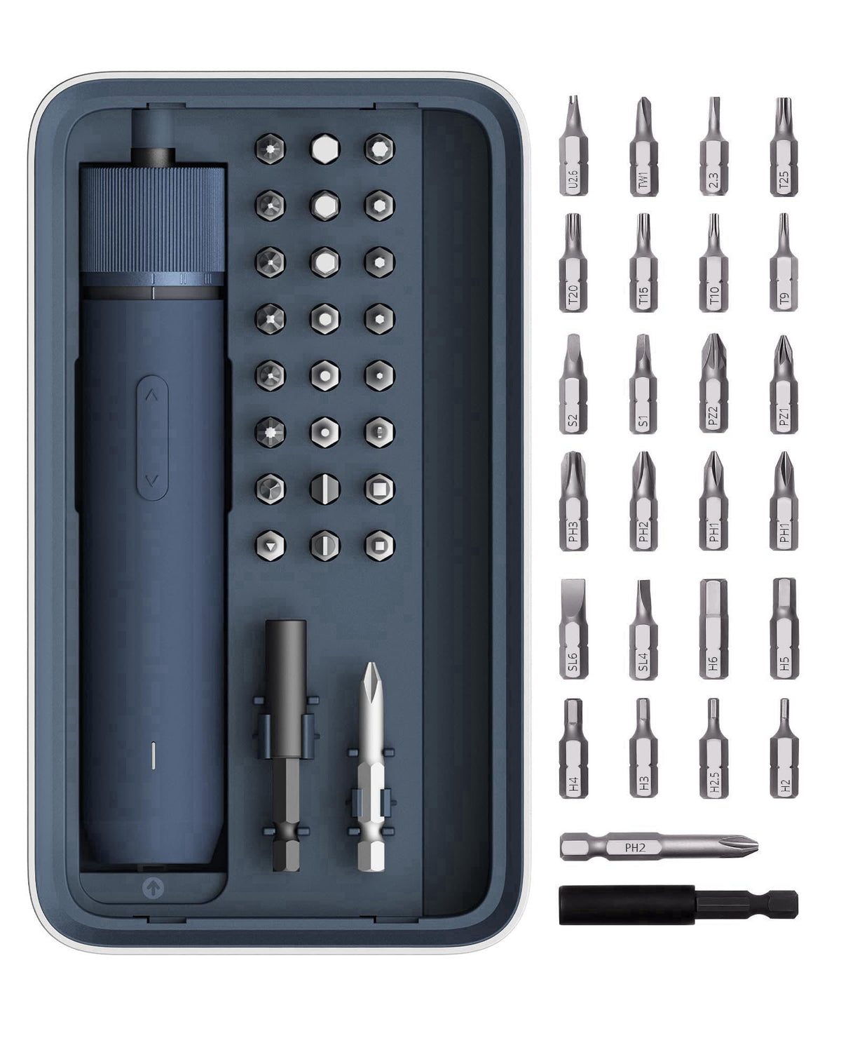 HOTO 25-Piece Upgraded Electric Screwdriver Kit, Cordless Screwdriver – product photo (Power Screwdrivers)