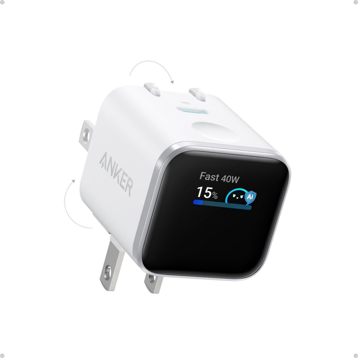 Anker Nano Smart Display Charger 45W Max Fast Charger USB C by Premium Selection
