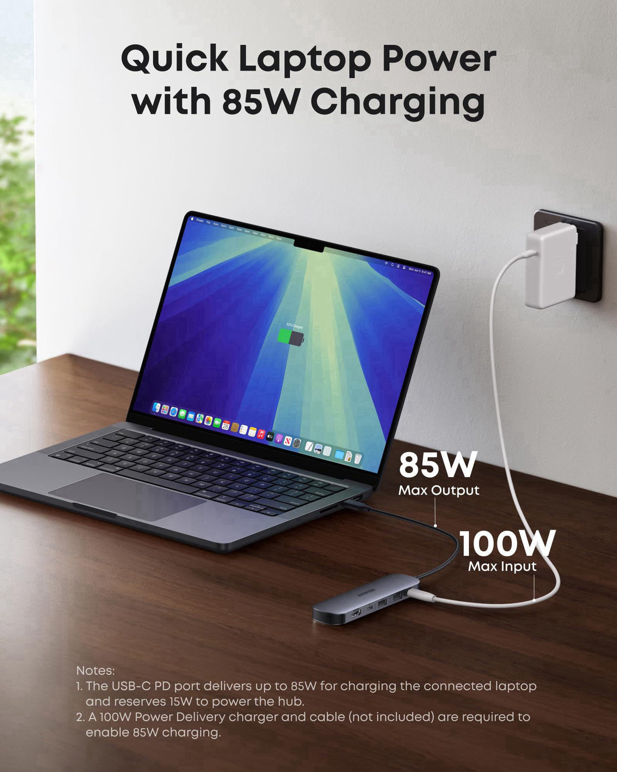 Anker USB C Hub, 7in1 Multi-Port USB Adapter, 4K@60Hz USBC to HDMI Splitter – alternate angle