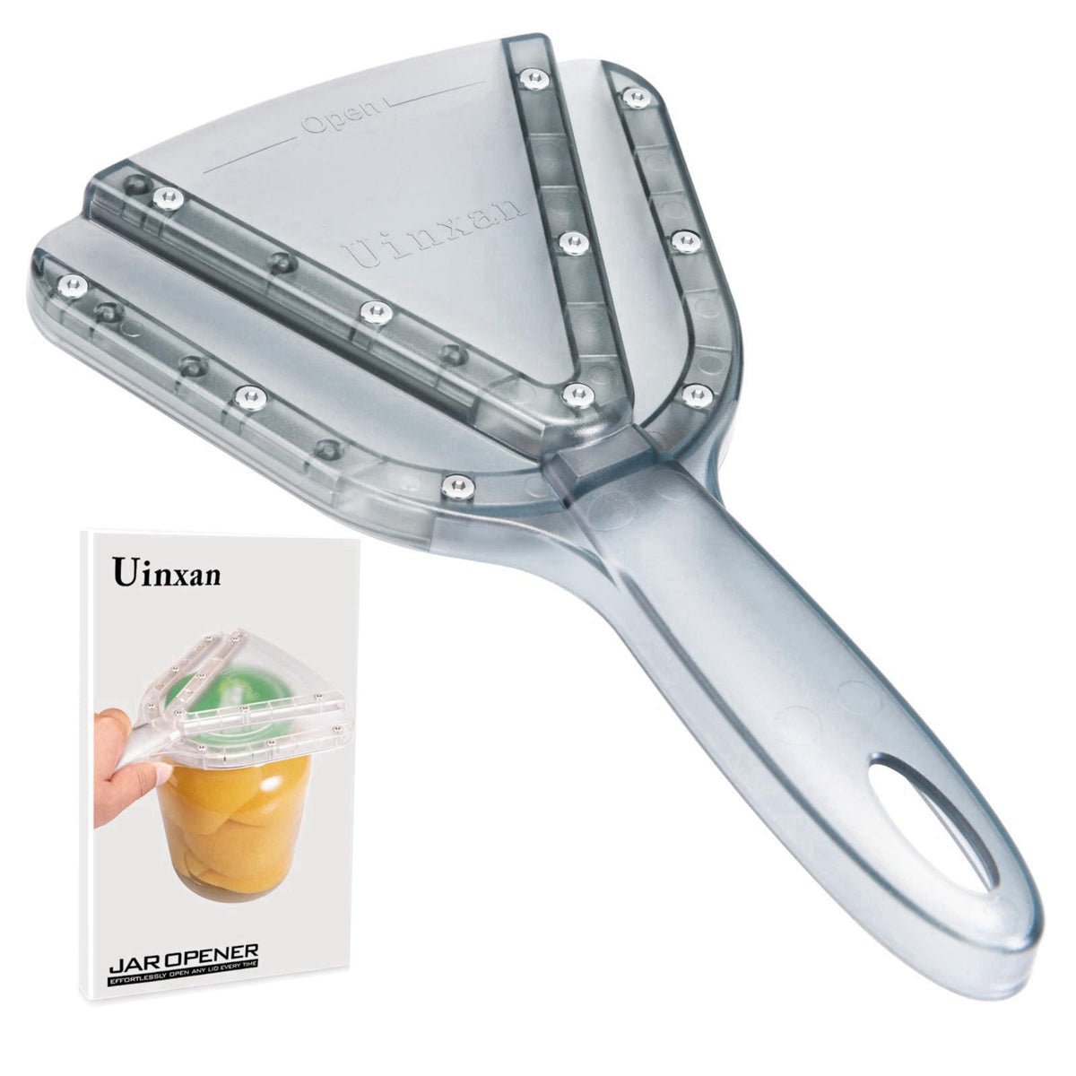 Uinxan Jar Opener, Ideal for Weak Hands & Seniors with Arthritis (Blue)