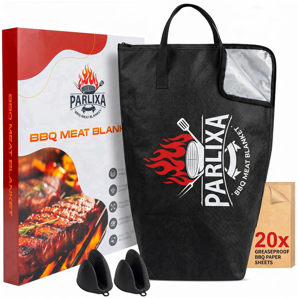 Parlixa – Protective Mitts &amp; Potholders on display
