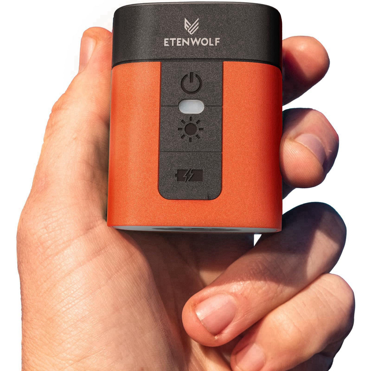 ETENWOLF AIR 3 Air Pump for Inflatables with 2600mAh Battery& Camping Light – alternate angle
