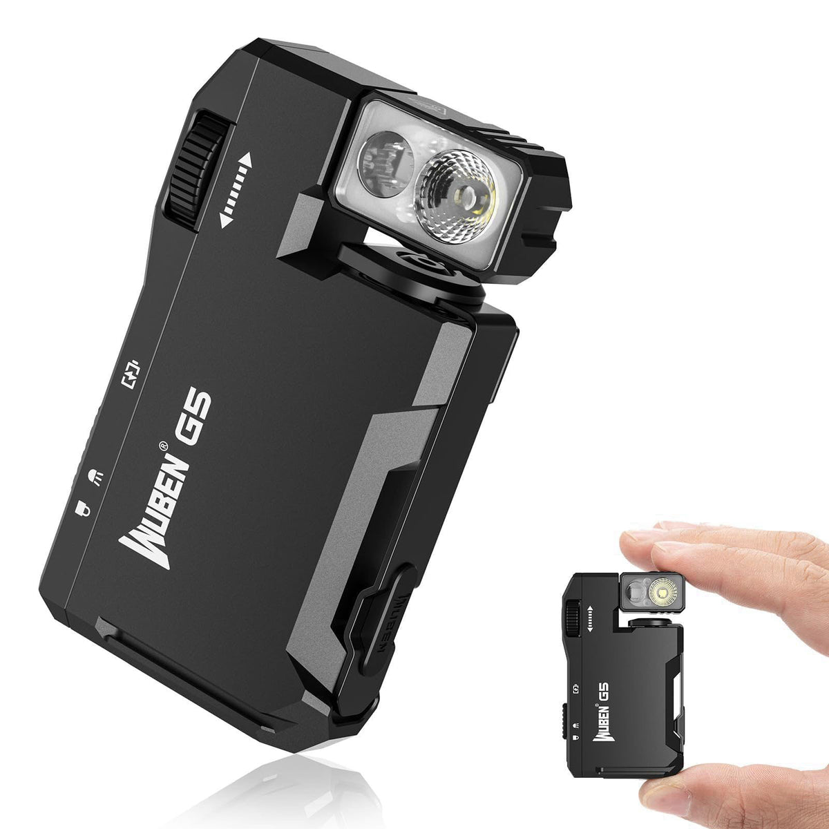 WUBEN G5 Rechargeable EDC Flashlight, Mini Flat Bright Pocket Flashlight