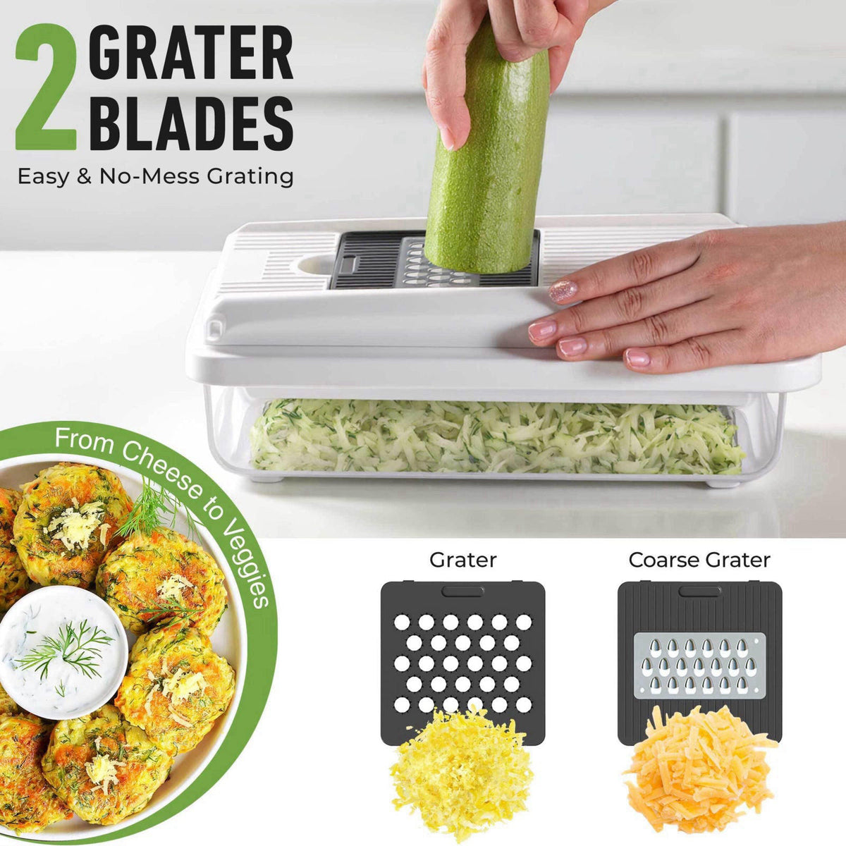 Mueller Vegetable Chopper Mandoline Slicer, Food, Cook's Tool, Veggie Chopper Onion Vegetable Cutter with Container, Dic