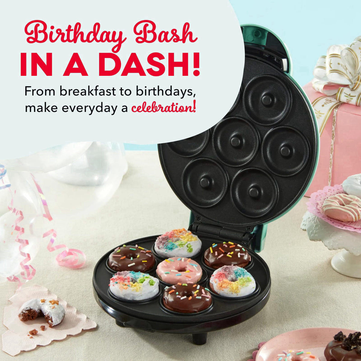 DASH – Mini Donut Makers on display