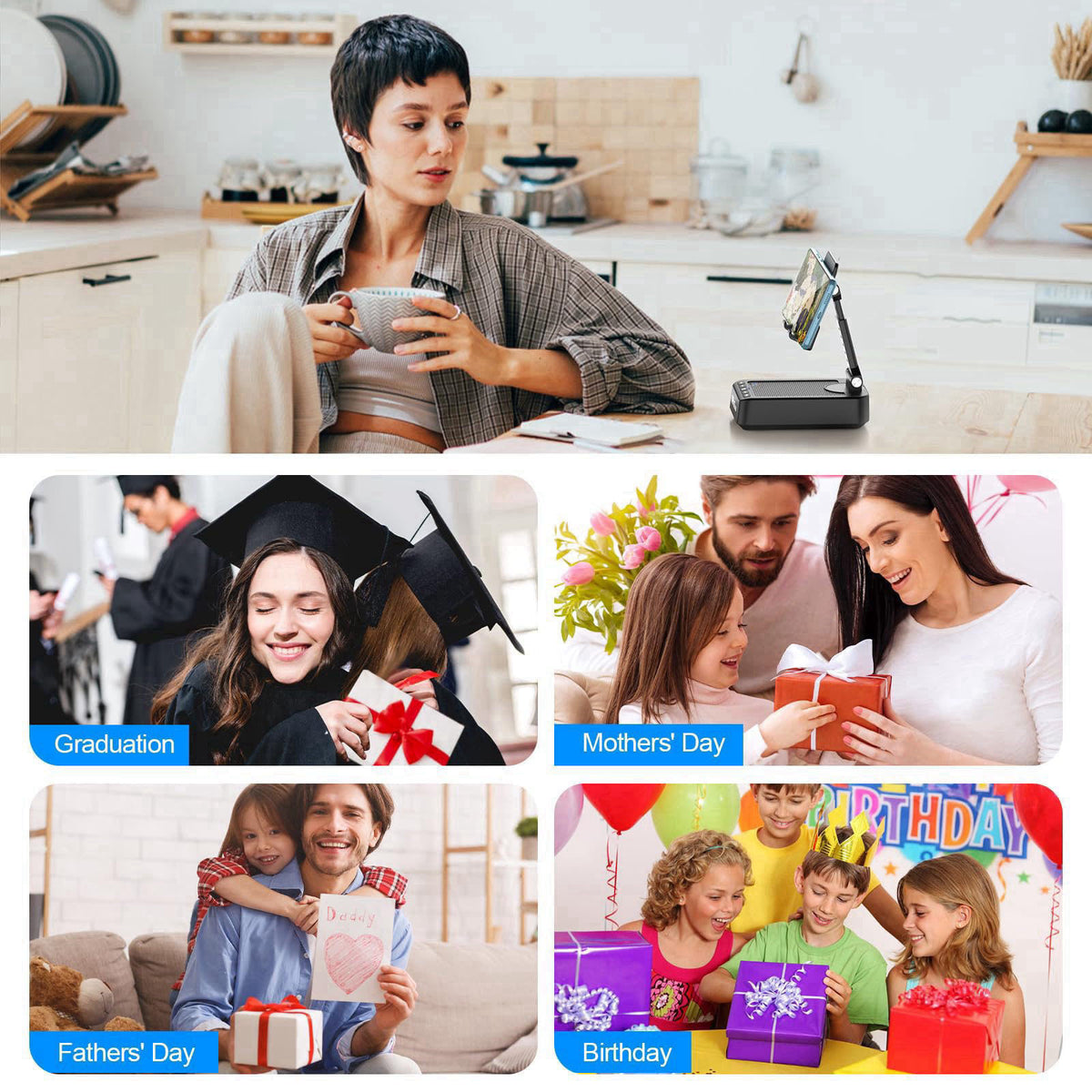 TechGlow – Portable Bluetooth Speakers on display