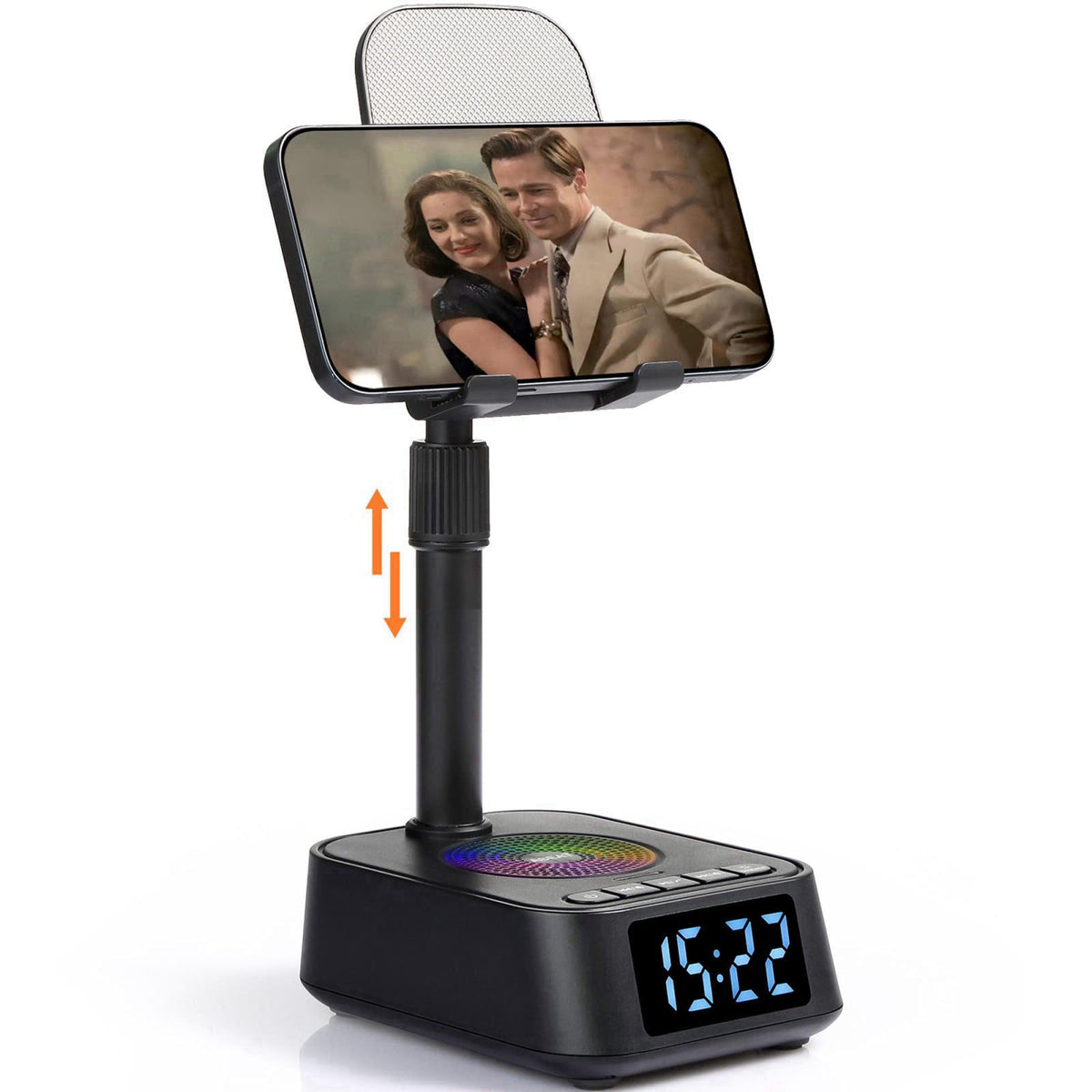ASEAT Gifts for Men Women, Adjustable Phone Stand Bluetooth Speaker, Birthday Gifts Him Husband, Phone Holder for Kitche