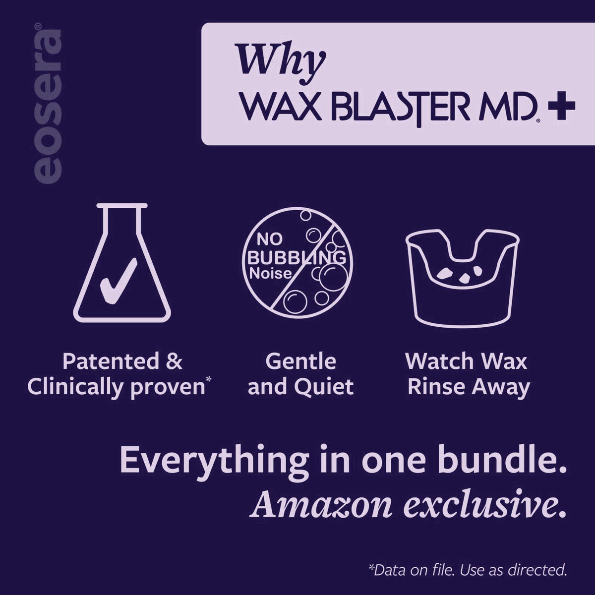eosera Wax Blaster MD+ Ear Wax Cleaning System – packaging and label
