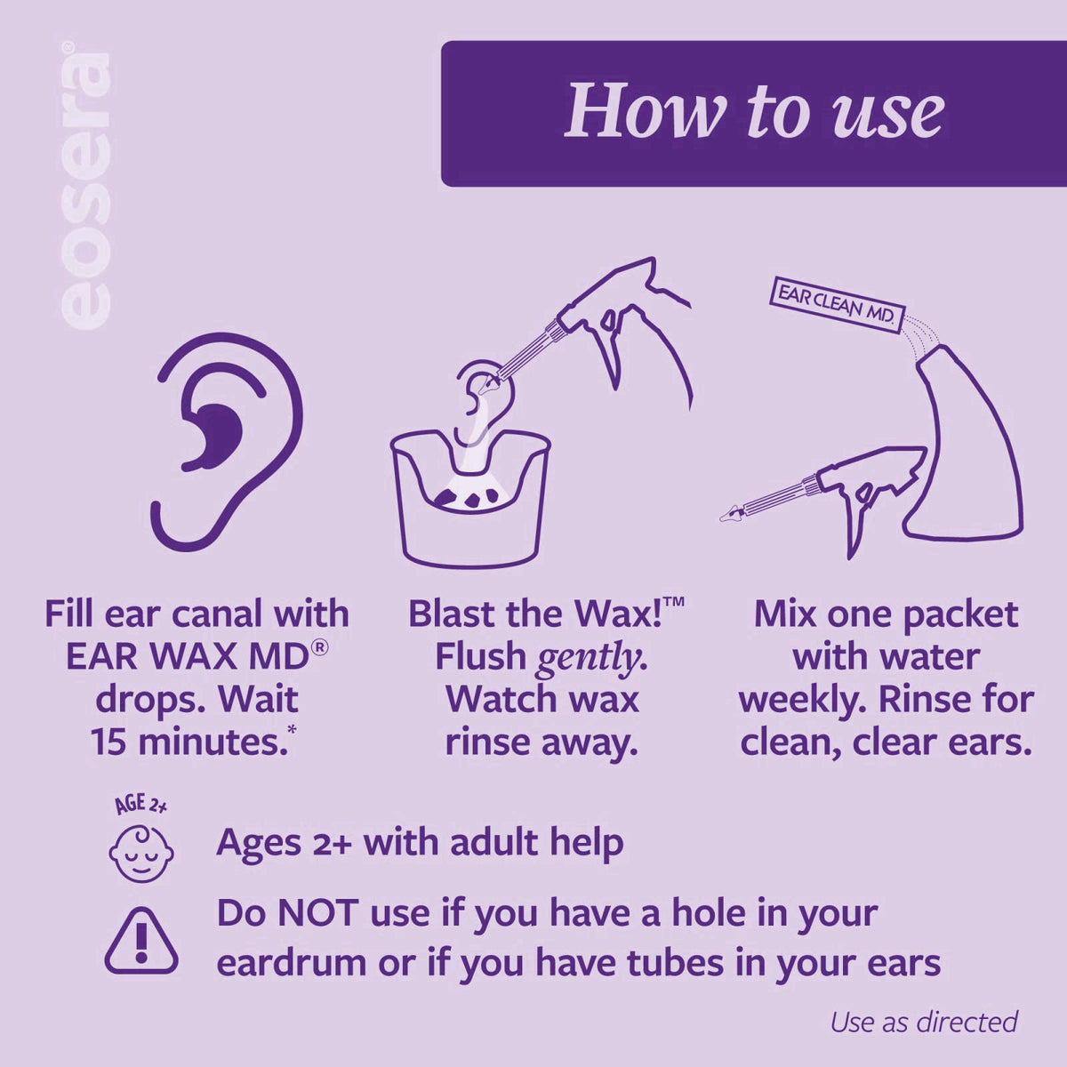 eosera Wax Blaster MD+ Ear Wax Cleaning System – full view, size Full Kit 18ml