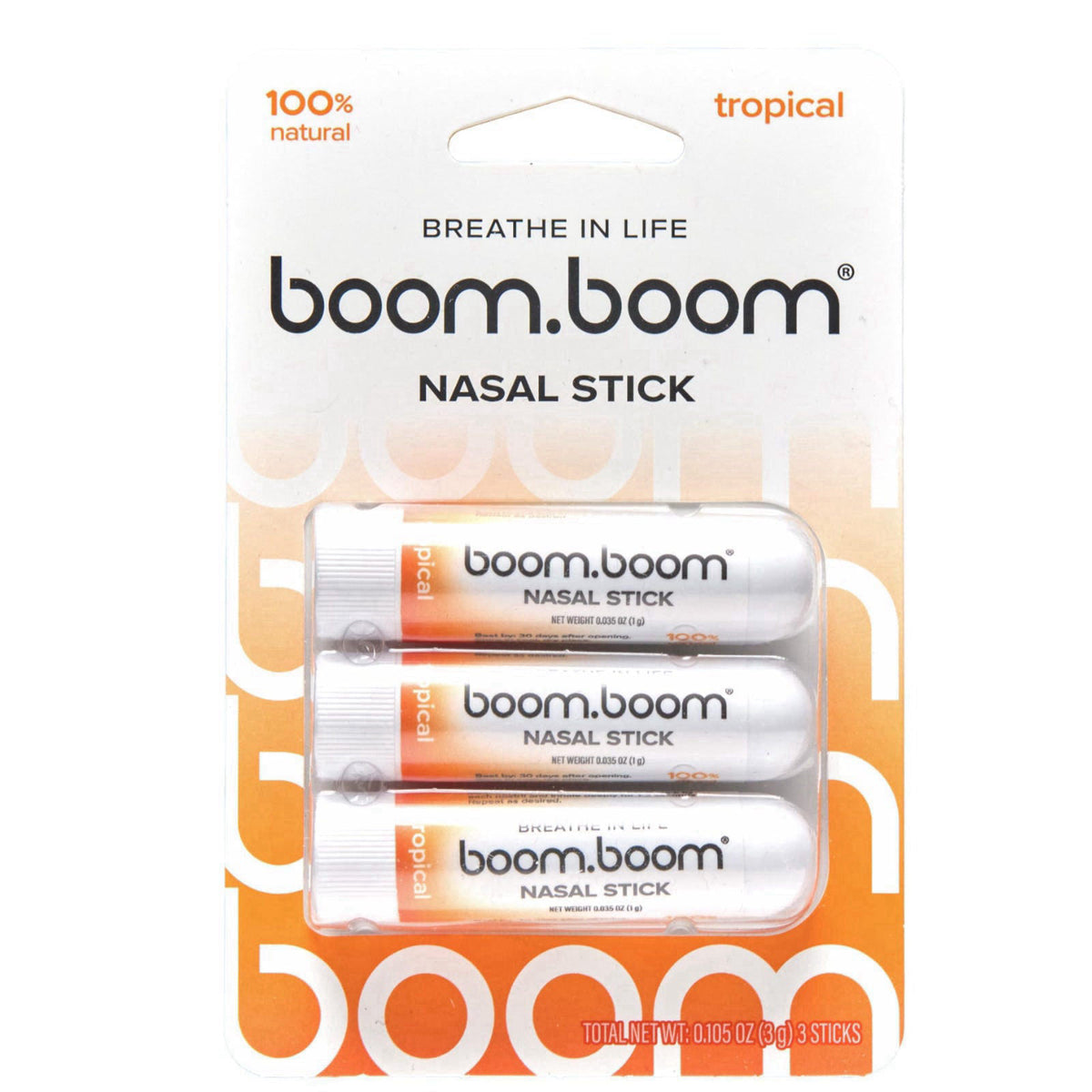 BoomBoom Nasal Stick, Essential Oils + Menthol Inhaler, Variety 4 Pack – alternate angle