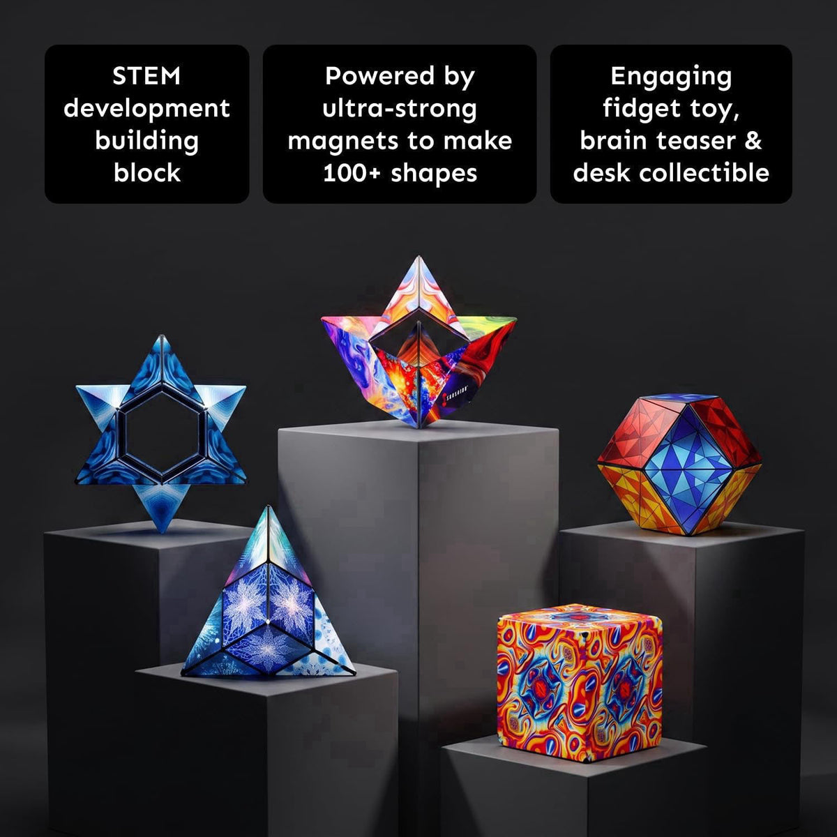 Shashibo DODECA Magnetic Puzzle Cube, Stress Relief Fidget Toy – close-up detail