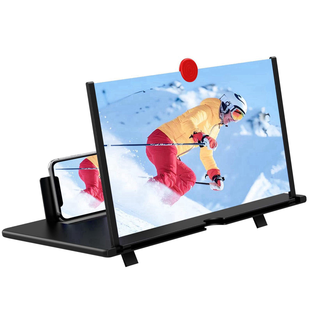 Fanlory 18" Screen Magnifier,3D HD Mobile Phone Magnifier Projector Screen Enlarger for Movies, Videos, and Gaming,F