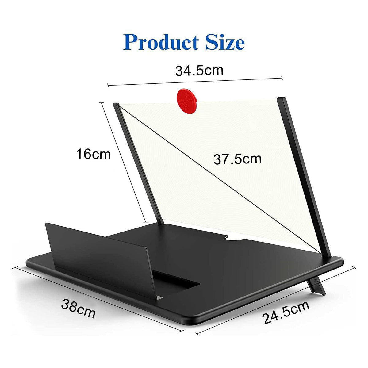 Fanlory 18" Screen Magnifier,3D HD Mobile Phone Magnifier Projector Screen Enlarger for Movies, Videos, and Gaming,F