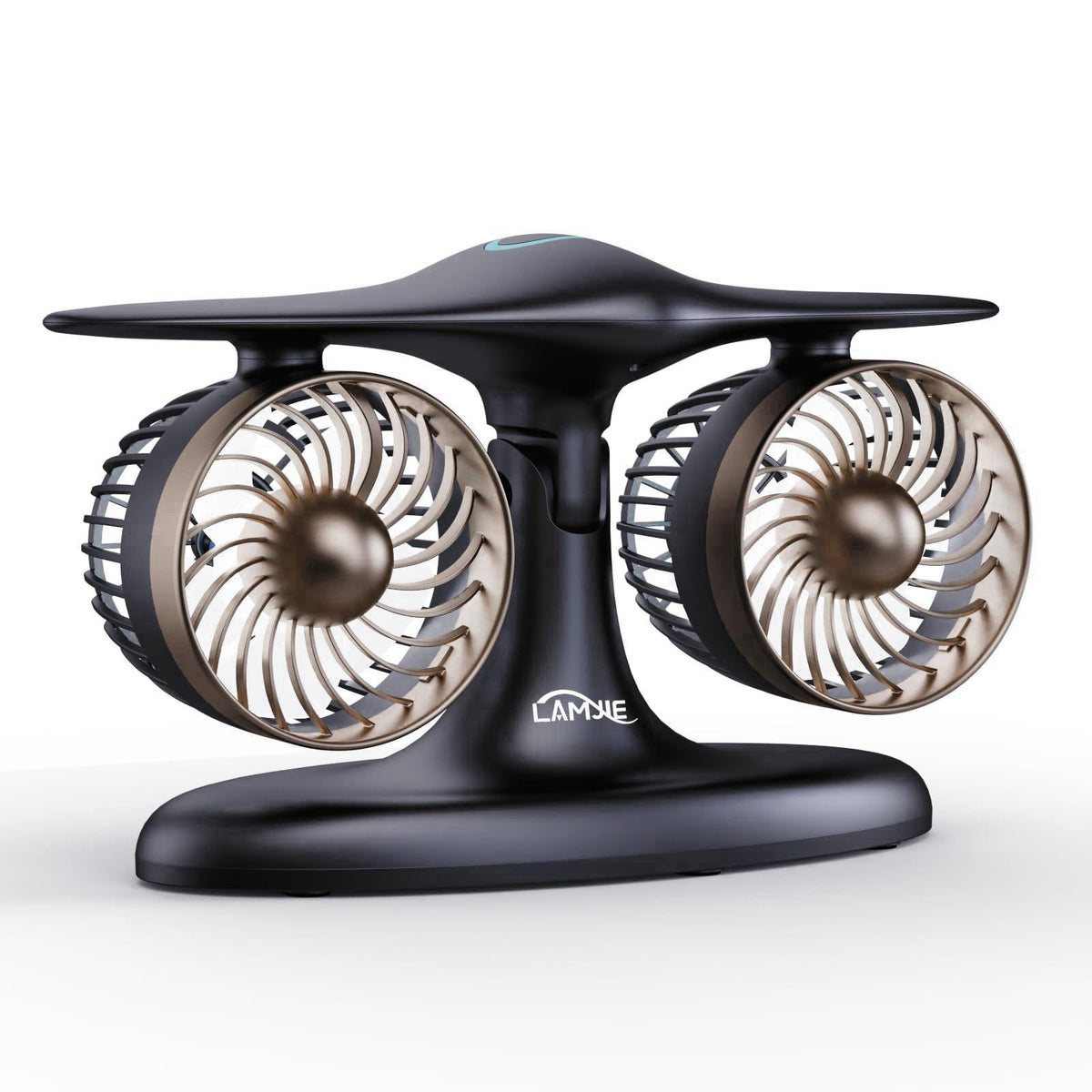 LAMJIE Jet Engine Desk Fan for Office, Rechargeable Table Fan Gift for Men – product photo (Table Fans)