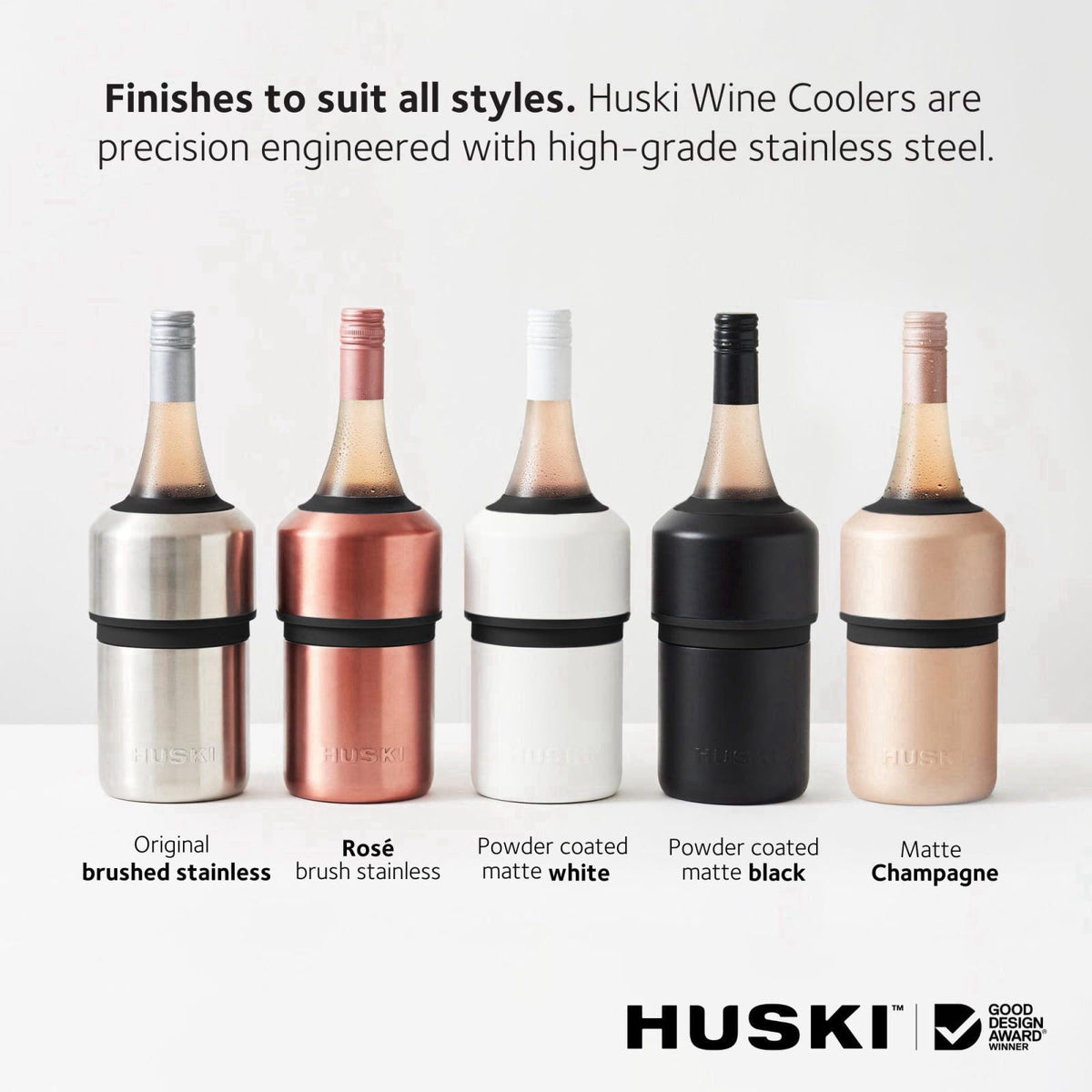 Huski Wine Chiller | Award Winning Iceless Design | Keeps Wine Cold up to 6 Hours | Wine Accessory | Next Generation Ice